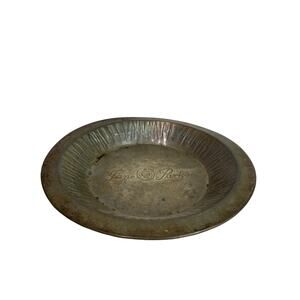 Vintage Jane Parker 8” Pie Plate Pan Tin Great Decorator Piece